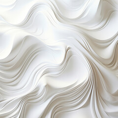 Obraz premium Abstract white paper wave curve lines design, luxury texture with smooth and clean subtle background