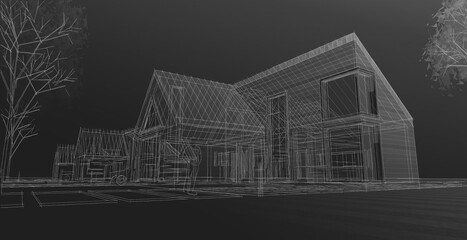 architecture sketch of the house © Svjatoslav