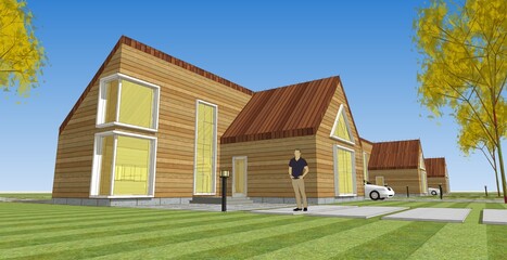 architecture sketch of the house © Svjatoslav