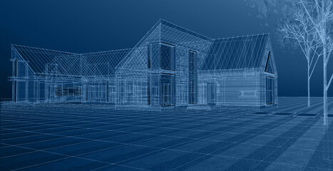 architecture sketch of the house © Svjatoslav