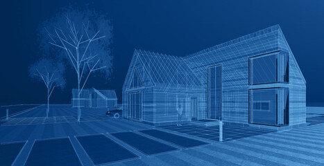 architecture sketch of the house © Svjatoslav