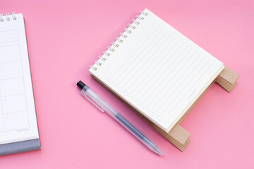 To do list note book with pen. Copy space