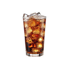 Ice coffee on transparent png