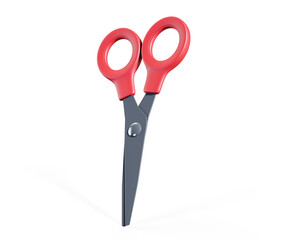 Scissors on a white background. 3d illustration.