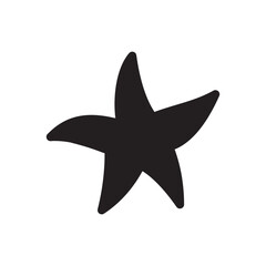 Starfish vector on a white background