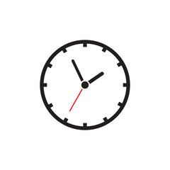 wall clock icon on a white background