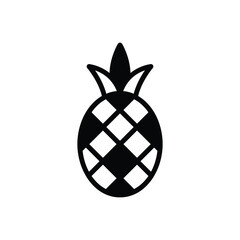 Pineapple icon vector stock illustration.