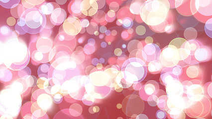 Colorful red light bubble divine dimension bokeh blur absract dark ray