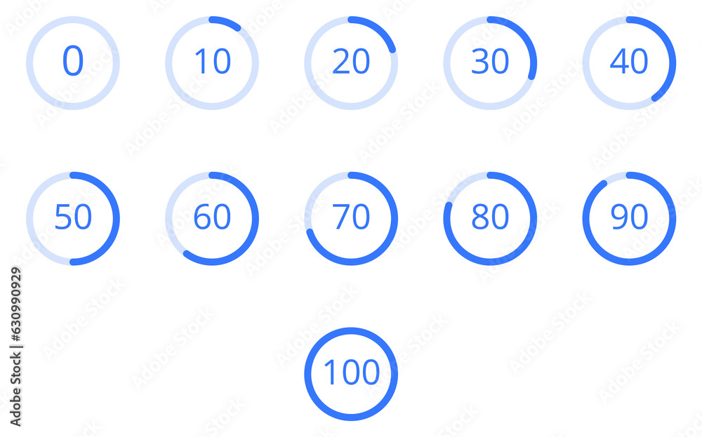 Poster loading indicator. round progress status icon. waiting circle