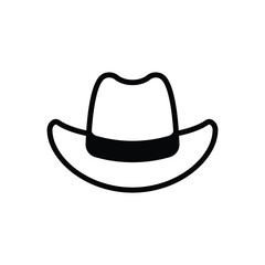 Summer Hat icon vector stock illustration.