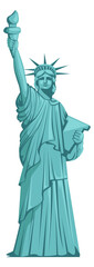 Statue of Liberty. New york landmark cartoon icon © ONYXprj