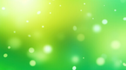 Obraz premium The green background is blurred with some tiny white dots