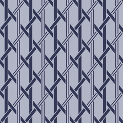 Japanese Zigzag Weave Vector Seamless Pattern