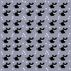 Wheat seamless pattern. Repeating malt texture. Repeated bakery background. Repeat barley grain for design print. Agriculture wallpaper. Simple bread border. Harvest ear of wheat. Vector illustration