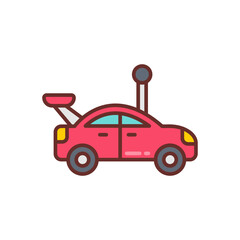 Toy Car icon in vector. Illustration