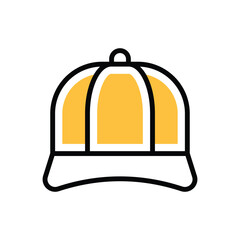 Cap icon vector stock illustration.