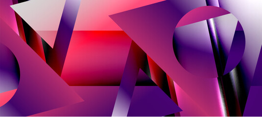 Obraz premium Triangle abstract background with shiny and glossy effects. Vector Illustration For Wallpaper, Banner, Background, Card, Book Illustration, landing page