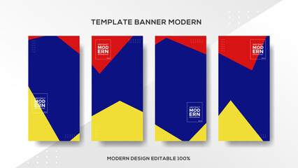 Modern background presentation template set