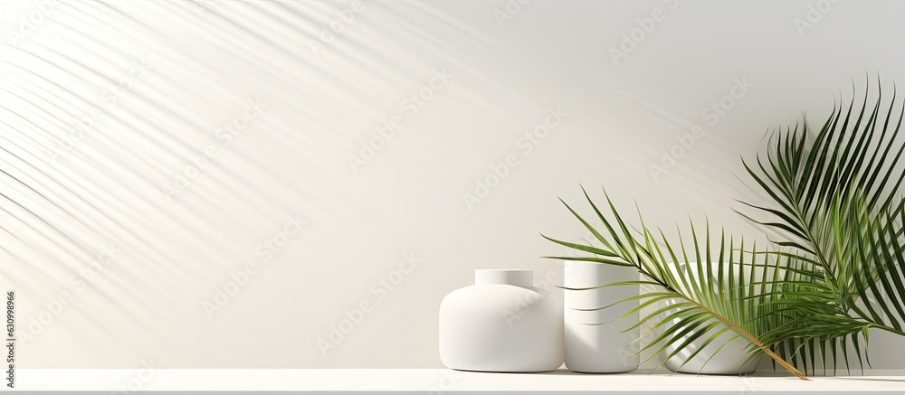Aufkleber A simple botanical background with space for text. It is suitable for showcasing new products, promoting