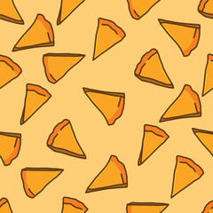 vector seamless background of pie cake