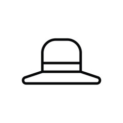 Pamela Hat icon vector stock illustration.