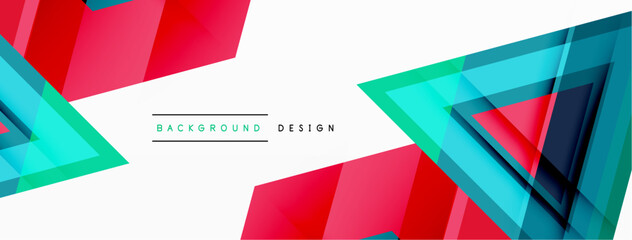 Abstract vector design blends triangles, hexagons, and circles, creating a harmonious composition of geometric shapes that's visually captivating