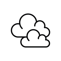 Cloud icon vector stock illustration.