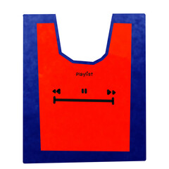 sign on a white background