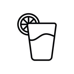 Drink icon vector stock illustration.
