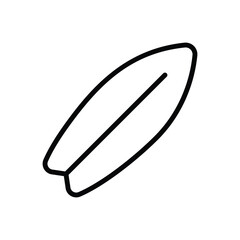 Surfboard icon vector stock illustration.