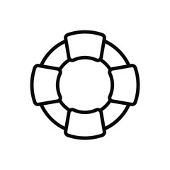 Life Saver icon vector stock illustration.