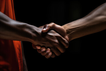 Basketball Players Closeup Handshake. Handshake Meaning, Basketball Player Positions, Closeup Photography Tips, Referees Their Duties, Exercise Benefits Of Basketball