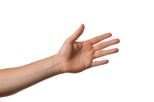 Beckon Hand Shows On An Isolated Transparent Background, Png