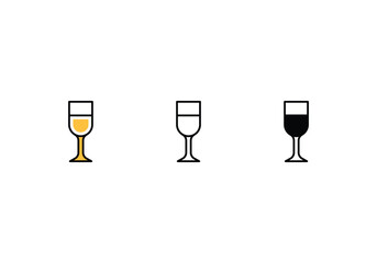 Juice icons set vector stock illustration.
