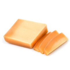 Parmesan cheese 12 months 40% Margot Fromage on white background