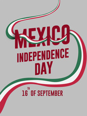 Mexico Independence Day 16th of September celebration concept. vector Poster and banner design.