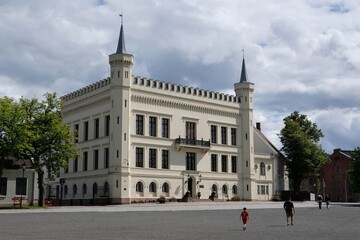 Inner courtyard at Akershus Fortress in Oslo,