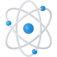 Atom 3D Icon