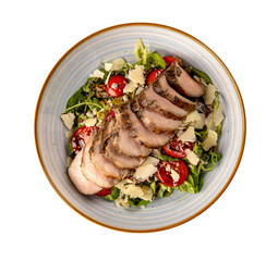 Salad with grilled pork
