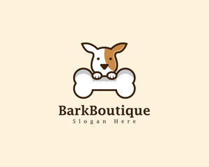Fototapeta na wymiar Bark Boutique Logo for brand