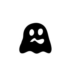 ghost shadow decorates website at Halloween festival.