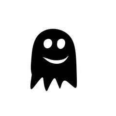 ghost shadow decorates website at Halloween festival.
