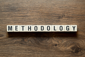 Methodology - word concept on cubes
