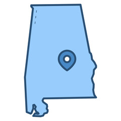 Alabama map