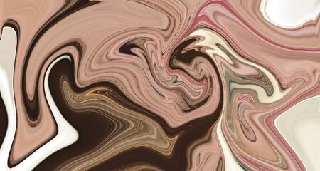 pink and chocolate color swirl background abstract marble