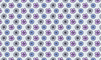 Cute aesthetic flower pattern