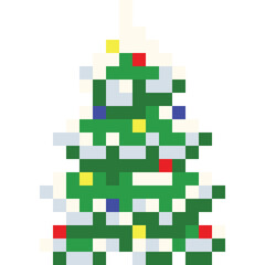Pixel art christmas tree 6