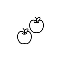 Apple icon design with white background stock illustration
