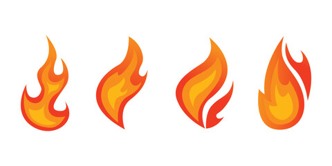 vector great flames with different designs