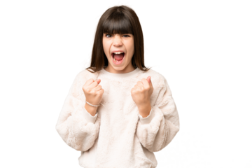 Little girl over isolated green chroma key background frustrated by a bad situation